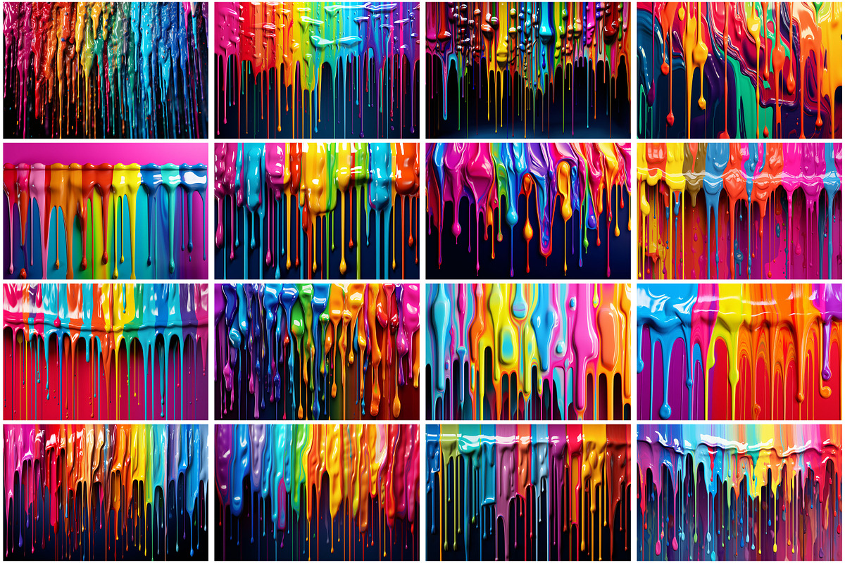 Dripping Ink Background, a Texture Graphic by Forhadx5 (Photo 4 of 5)
