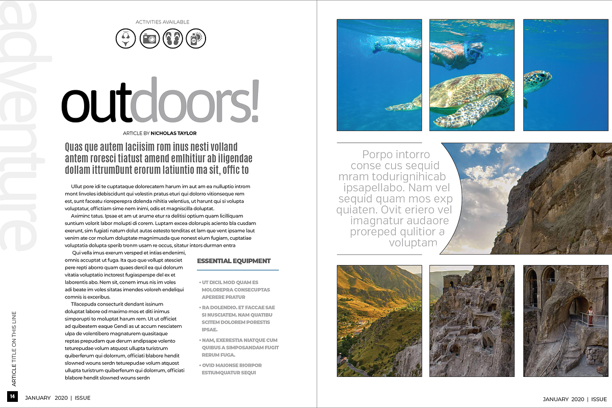 Travel Magazine, a Magazine Template by potterDesigns (Photo 6 of 13)