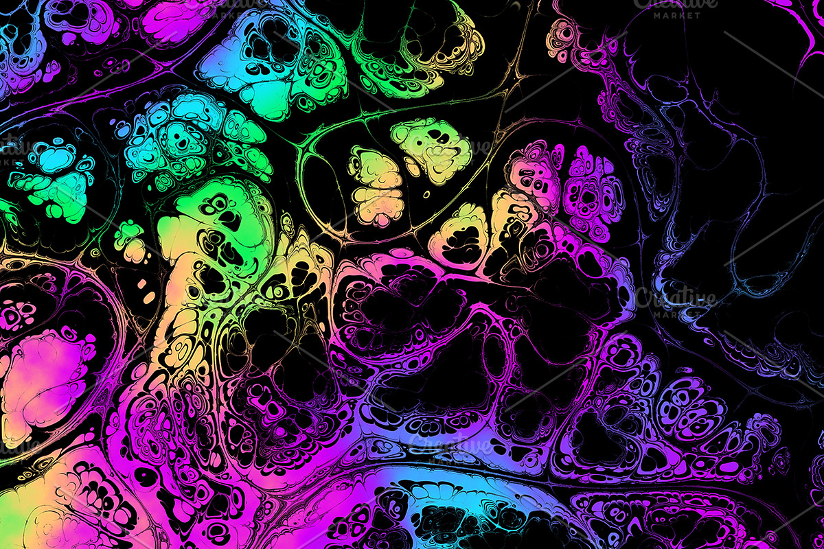 Acid psychedelic textures 50 Pack, a Texture Graphic by tkdesign (Photo 2 of 50)