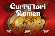 Feastline - Chunky Food Display, a Sans Serif Font by HipFonts (Thumbnail 8 of 9)