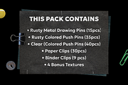 Stationery Essentials, Clips & Pins, an Object Graphic by BORT GRAPHIC (Thumbnail 3 of 6)