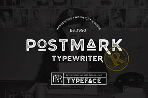 Postmark Typewriter., a Sans Serif Font by Fortunes Co