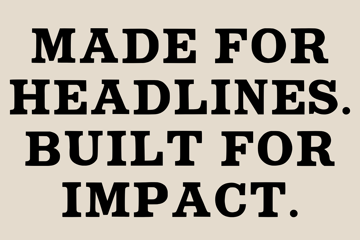 Ironeframe Bold Slab Series, a Serif Font by RT Studio (Photo 7 of 12)
