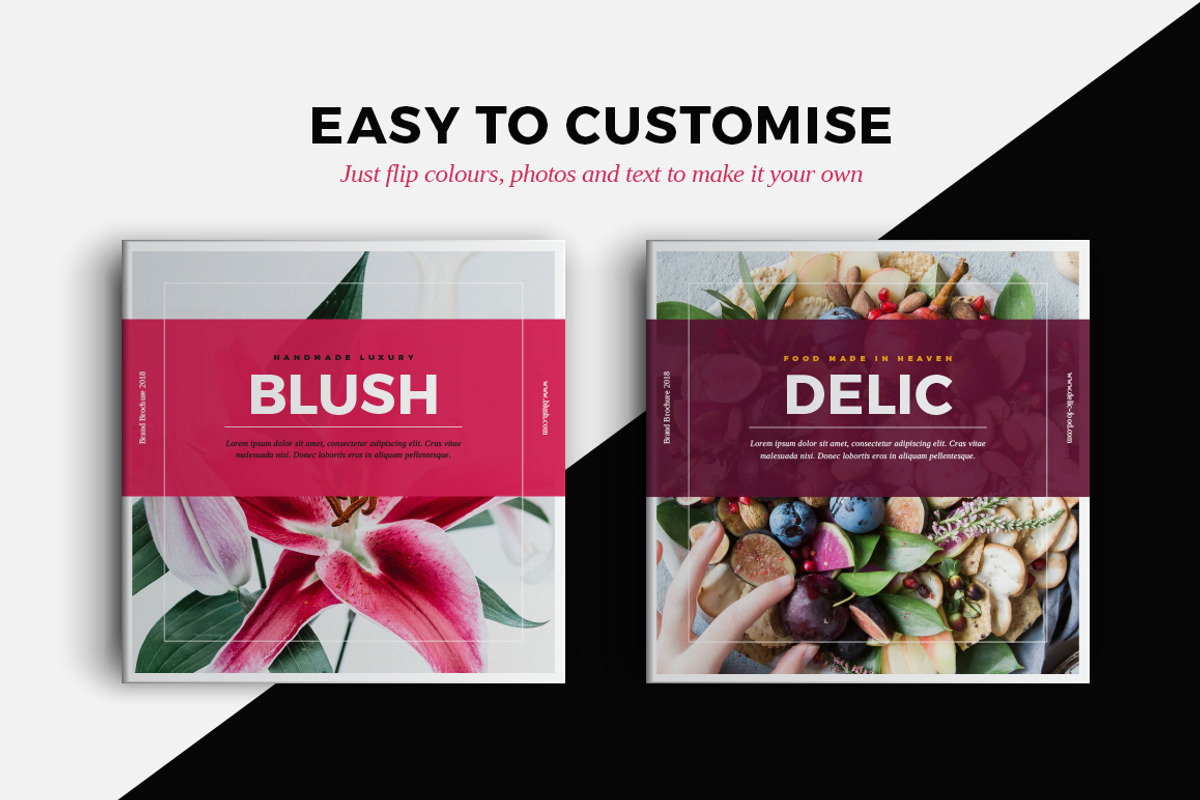 Square Portfolio Brochure Template, a Brochure Template by RWstudio (Photo 7 of 7)