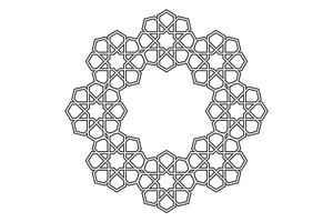 Decorative geometric ornament, a Decorative Illustration by RODINA