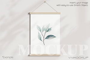 Poster Hanger Mockup PSD JPG I00603