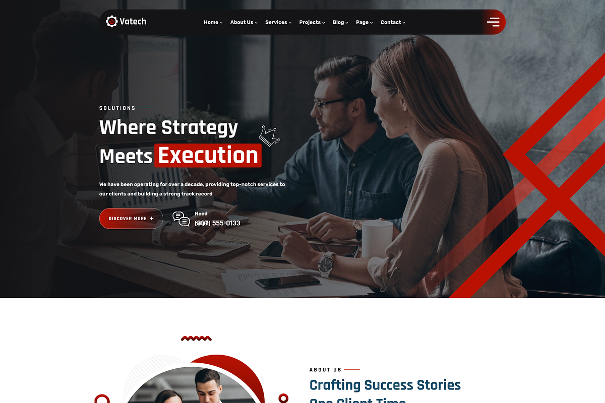 Vatech - Technology Solutions Figma, an UI Kit Template by AliThemes (Photo 6 of 17)