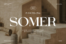Somer Elegant Serif Font Typeface