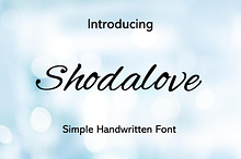 Shodalove Handwritten Font