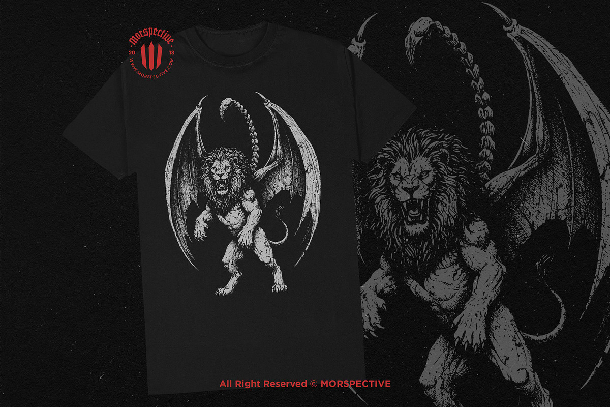 10 Bundle Dark Art Lion Wing Beast, an Illustration by Morspective (Photo 2 of 7)