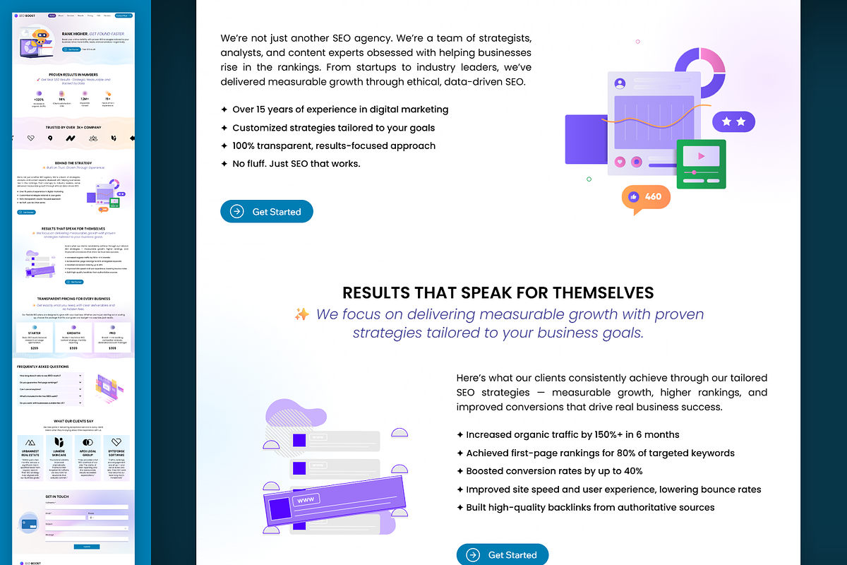 Seo Agency Wix Studio Website preview 2