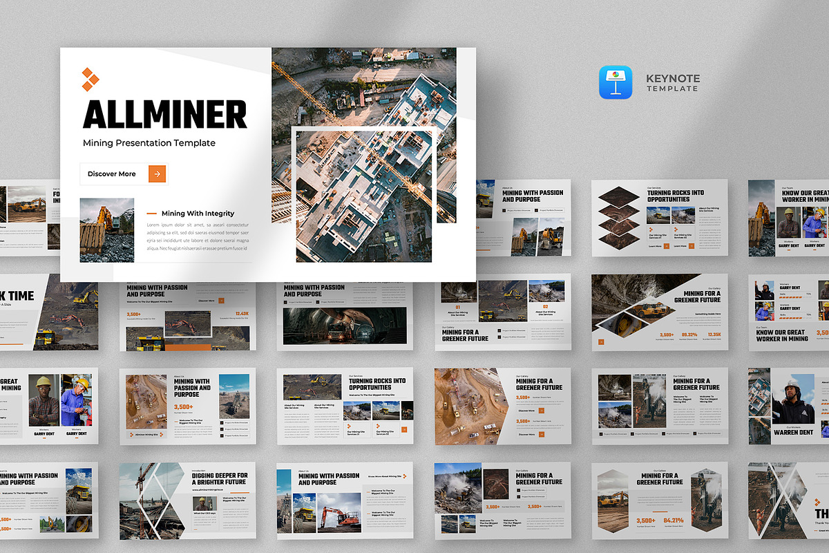 Mining Industry Keynote Template, a Presentation Template by fluffstudio (Photo 1 of 4)