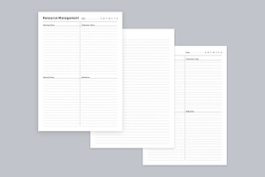 Generic Planning Pages Set V-08