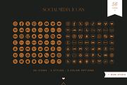 Social Media Icons, a Solid Icon by Wumi Studio (Thumbnail 4 of 5)