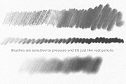 Pencil Brushes Procreate Sketch Pack, a Brush Add-On by ZenLettering (Thumbnail 4 of 7)