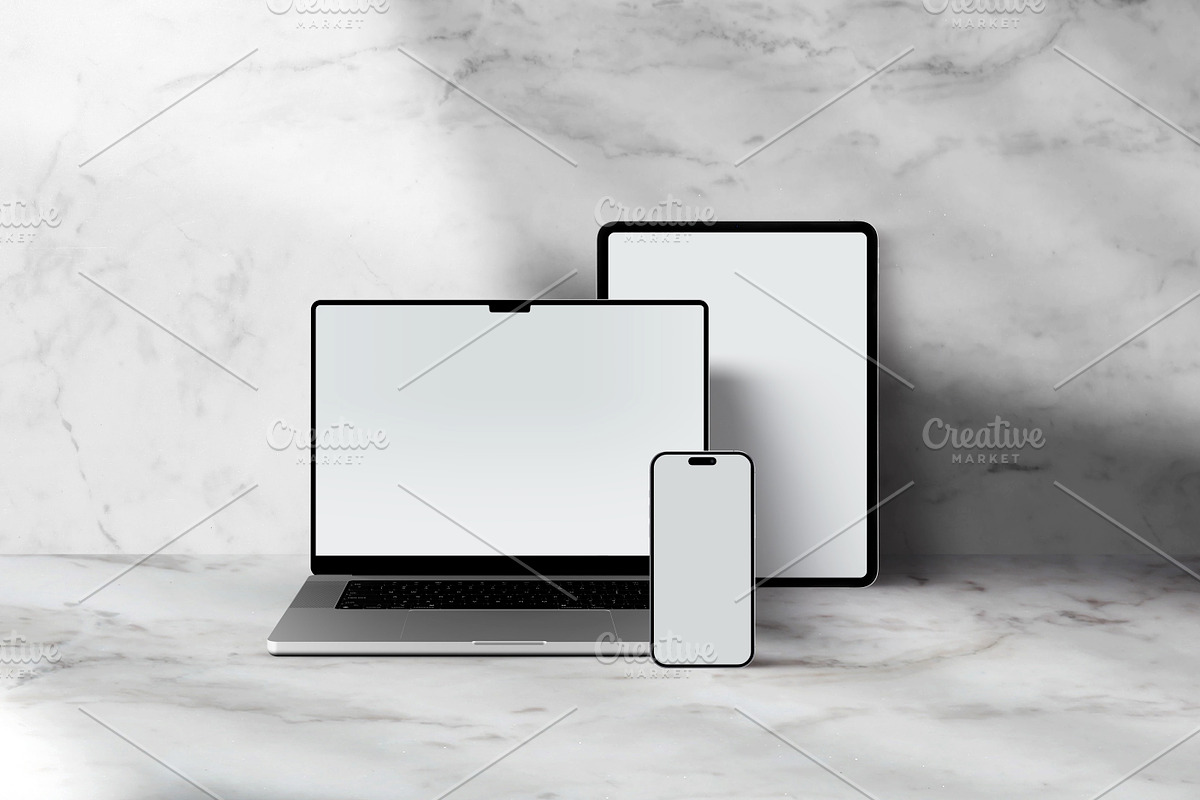 Multi Device Mockup Set, a Device Mockup by Croma Studio (Photo 5 of 6)