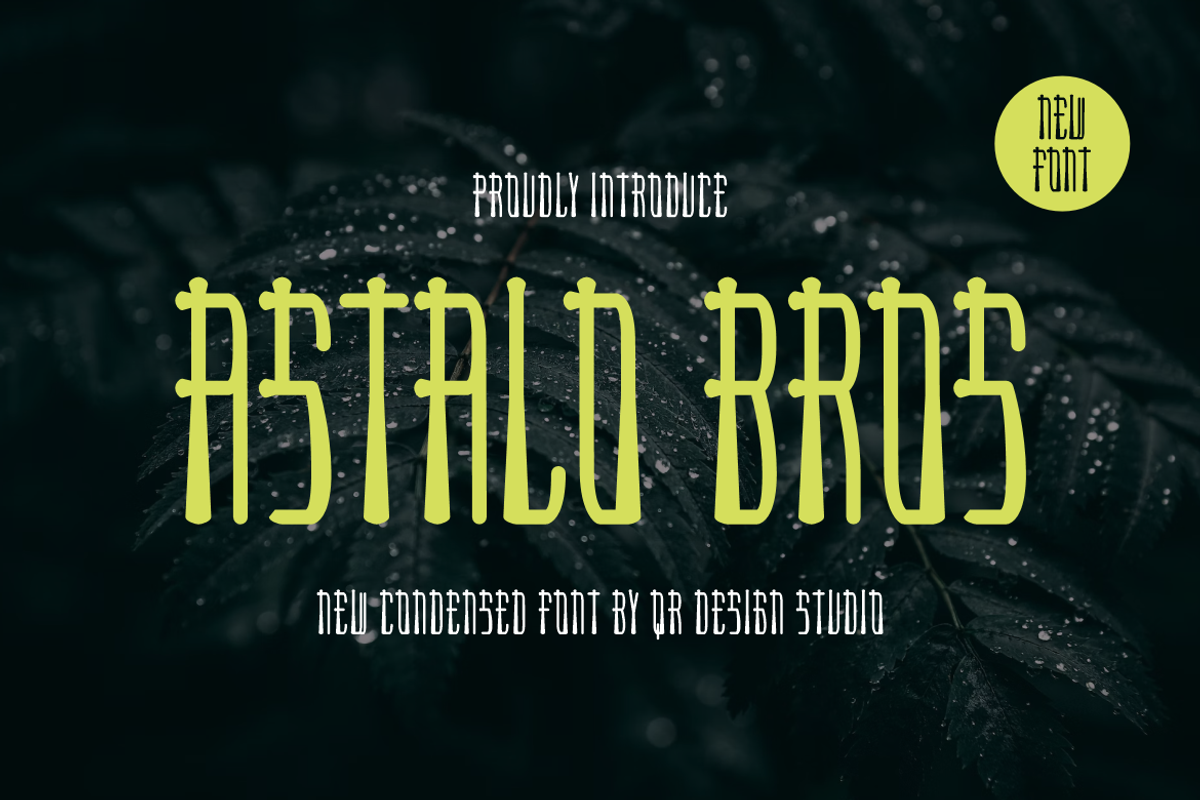 Astalo Bros, a Blackletter Font by QR Design Studio (Photo 1 of 6)