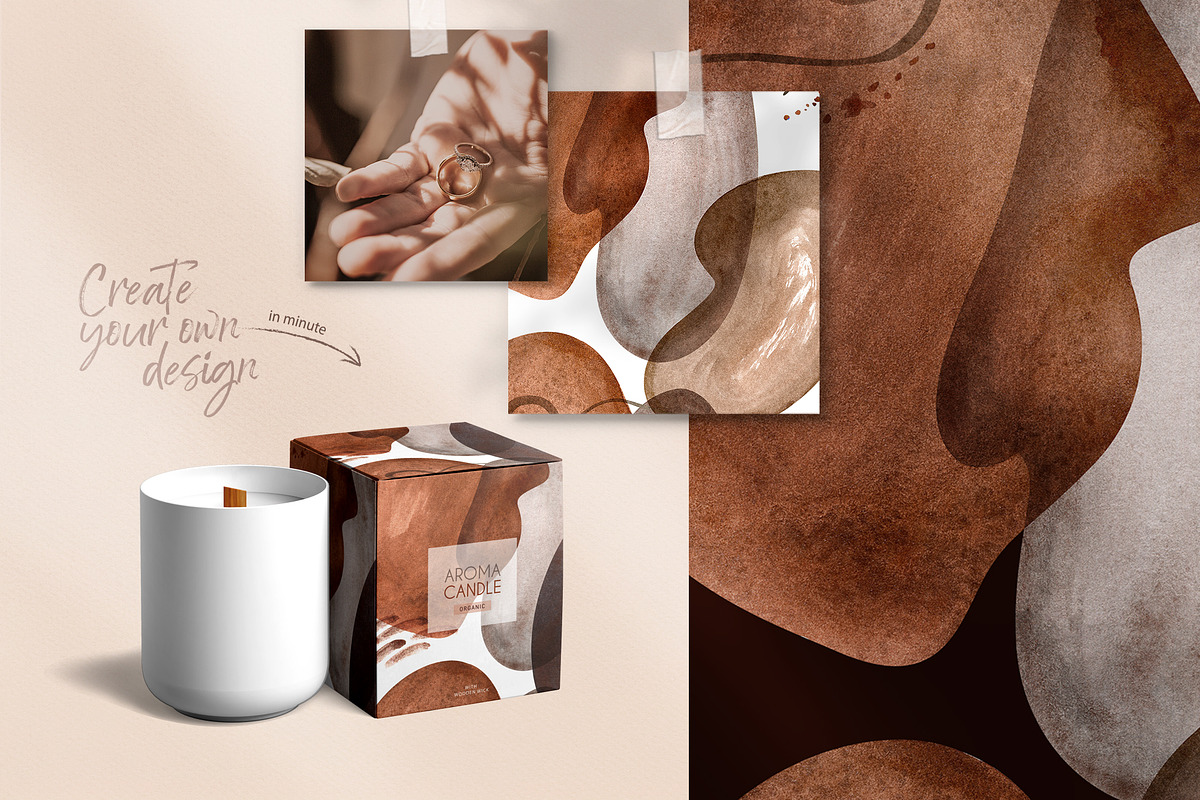 Organic Modern Shapes Watercolor set, a Decorative Illustration by Peace ART (Photo 16 of 17)