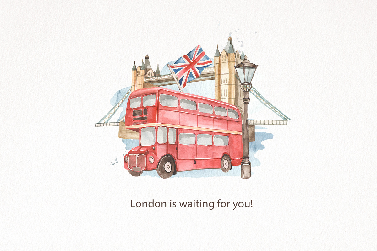 England watercolor collection, an Animal Illustration by Marina Ermakova (Photo 11 of 11)