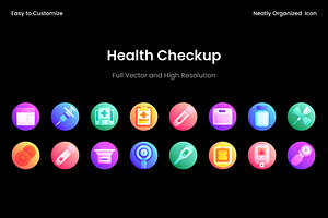 Health Checkup Icon Set, a Duotone Icon by Wencory