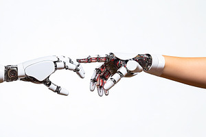 Human and Robot Connection, a Technology Photo by Ales Munt