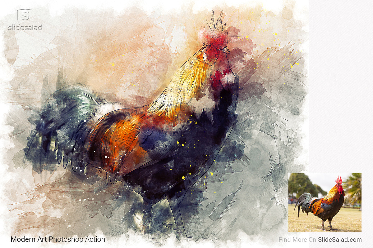 Modern Art Photoshop Action, an Action Add-On by SlideSalad (Photo 4 of 27)
