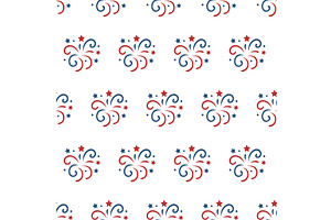 Seamless patriotic background with, an Object Illustration by GraphiShop