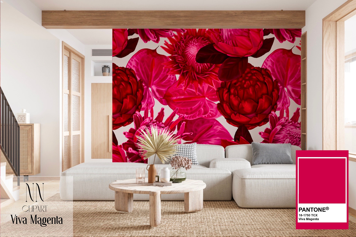 Viva Magenta - pattern collection, a Pattern Graphic by NNclipart (Photo 17 of 20)