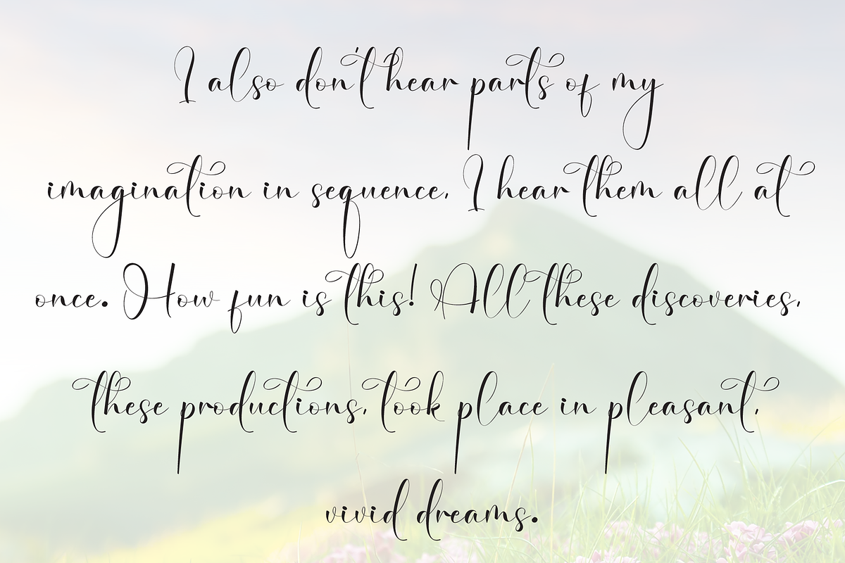 Lettering Sunflower | Script Font, a Handwritten Font by Scratchones (Photo 6 of 8)