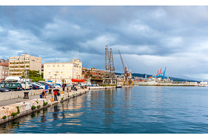 View of Rijeka port in Croatia, an Industrial Photo by Leonid Andronov