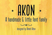 Akon Font Family, a Sans Serif Font by Ahmet Altun (Thumbnail 1 of 4)