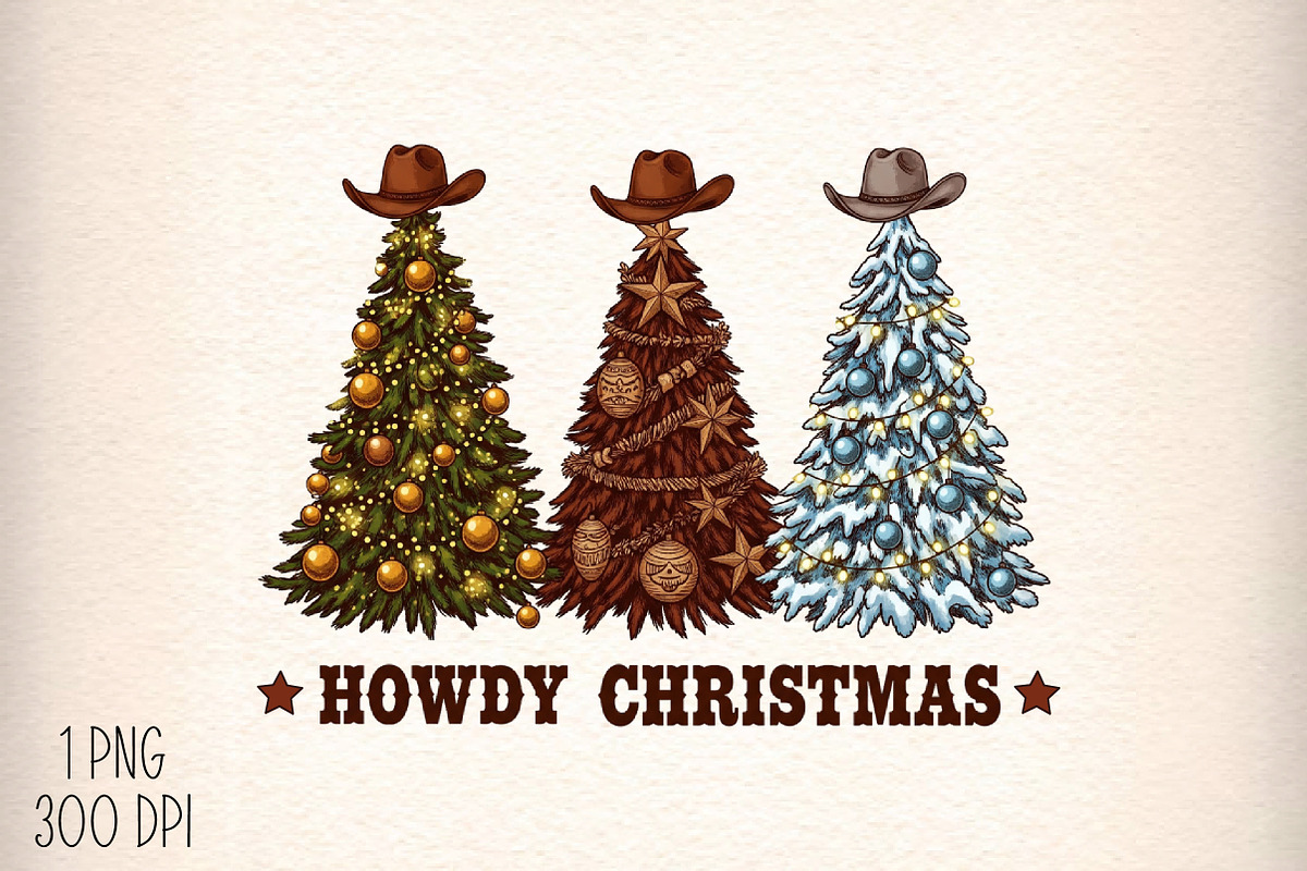 Western Christmas Png, Country Chris, an Illustration by Daily.Designs (Photo 1 of 5)