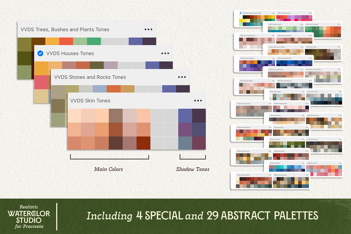 VVDS Realistic Watercolor Studio, a Brush Add-On by Vintage Voyage Supply (Photo 11 of 12)