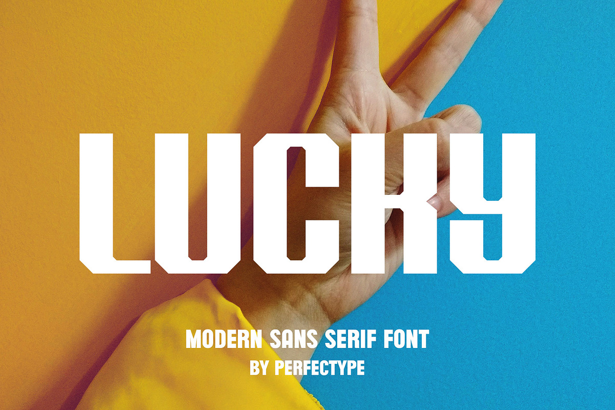 Lucky Modern Sans Serif Font, a Sans Serif Font by Perfectype (Photo 1 of 6)