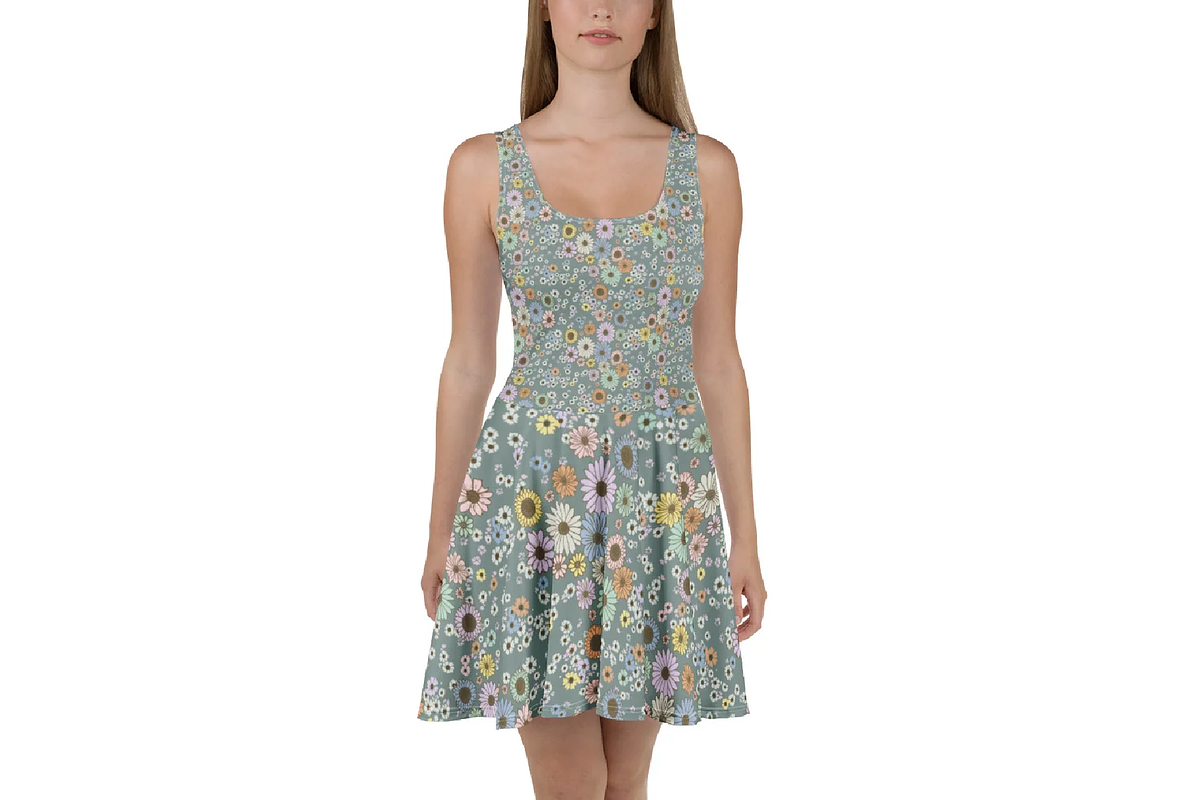 Daisy Garden – Floral Pattern, an Illustration by kraalikaacreations (Photo 2 of 6)