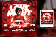 Valentines Day Love Night Flyer, a Flyer Template by RTXdesinger99 (Thumbnail 2 of 3)