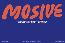 Mosive Quirky Display Typeface