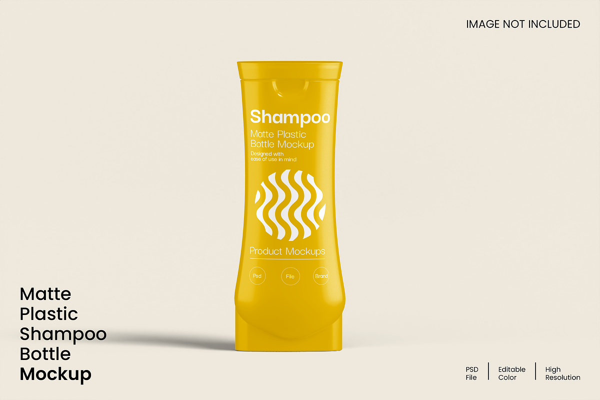 Shampoo Bottle Mockup, a Packaging Mockup by Unerispace