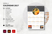 Wall Calendar 2027, a Stationery Template by MstArtwork (Thumbnail 1 of 3)