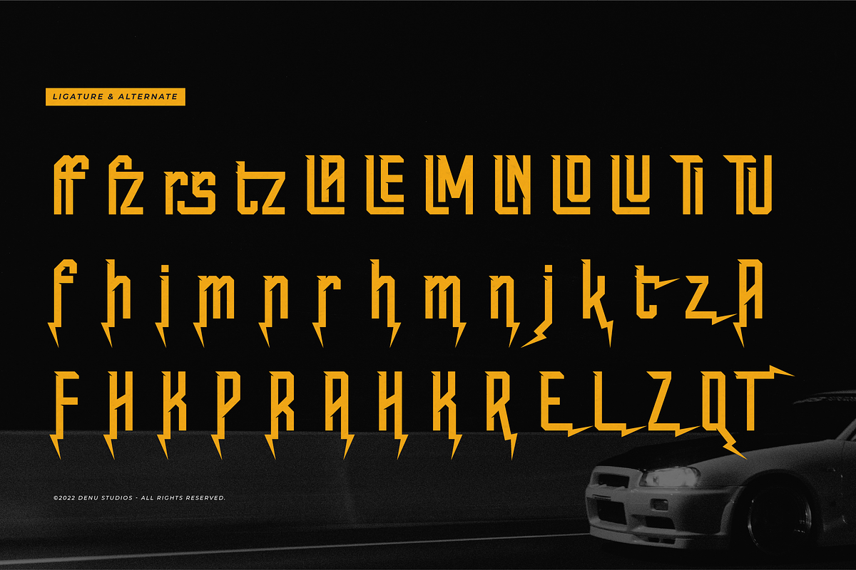 Rush Syndicate | Condensed Racing, a Sans Serif Font by Denustudios (Photo 12 of 12)