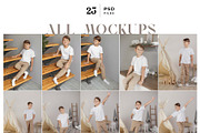 Kids T-shirt Mockup Bundle, a Shirt Mockup by Neutral Mockups (Thumbnail 3 of 7)