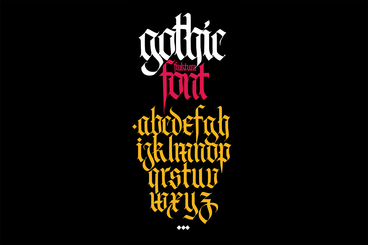Gothic font 04, a Blackletter Font by GeekClick (Photo 7 of 9)