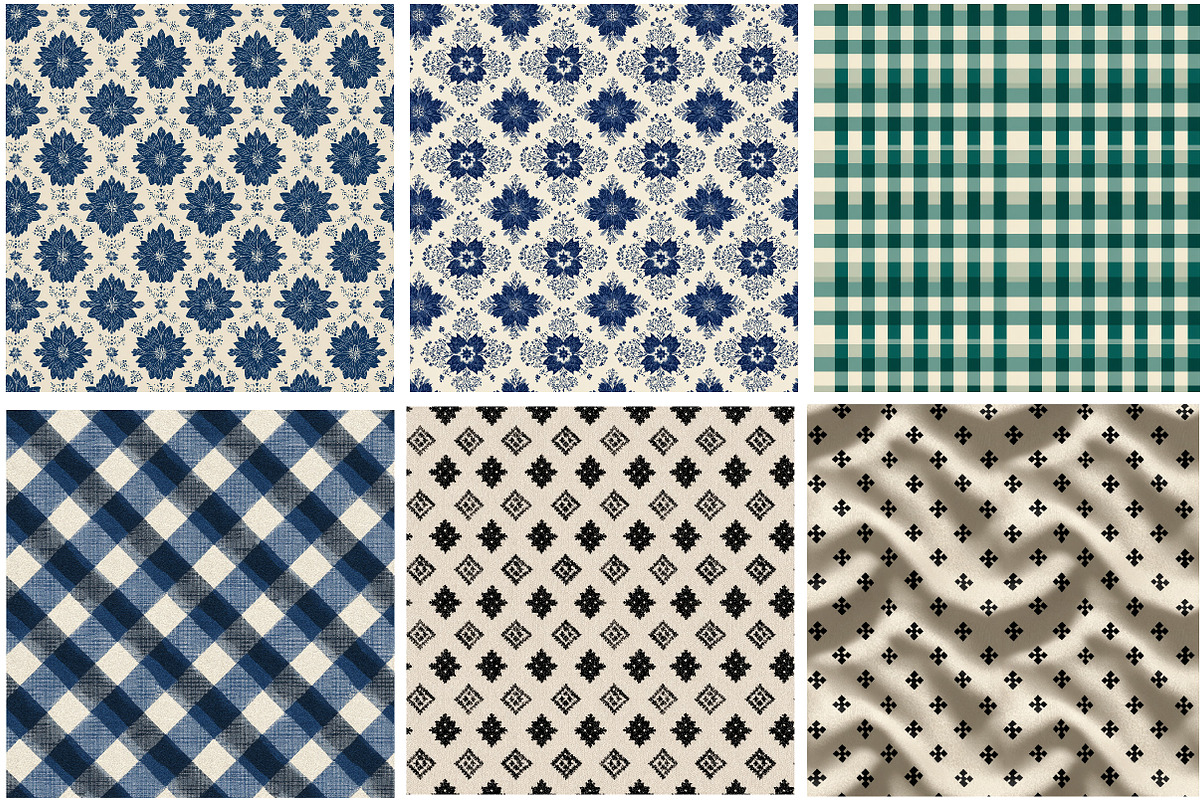 Farmhouse Towel Fabric Seamless, an Illustration by Designking (Photo 3 of 4)