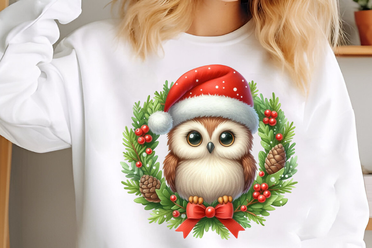 Christmas Owls Clip Art Bundle, an Illustration by SinaCreation (Photo 5 of 7)