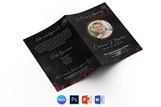 Rose Black Funeral Program Template, a Brochure Template by Designscozy (Thumbnail 2 of 8)