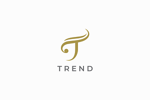 Trend Letter T Logo design, a Branding & Logo Template by yopie