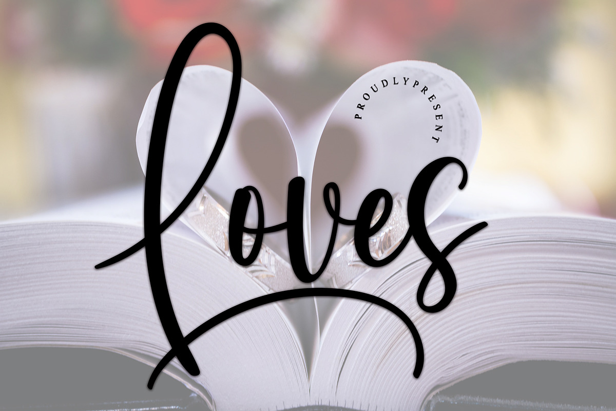 Loves, a Handwritten Font by InermediaSTUDIO (Photo 1 of 5)