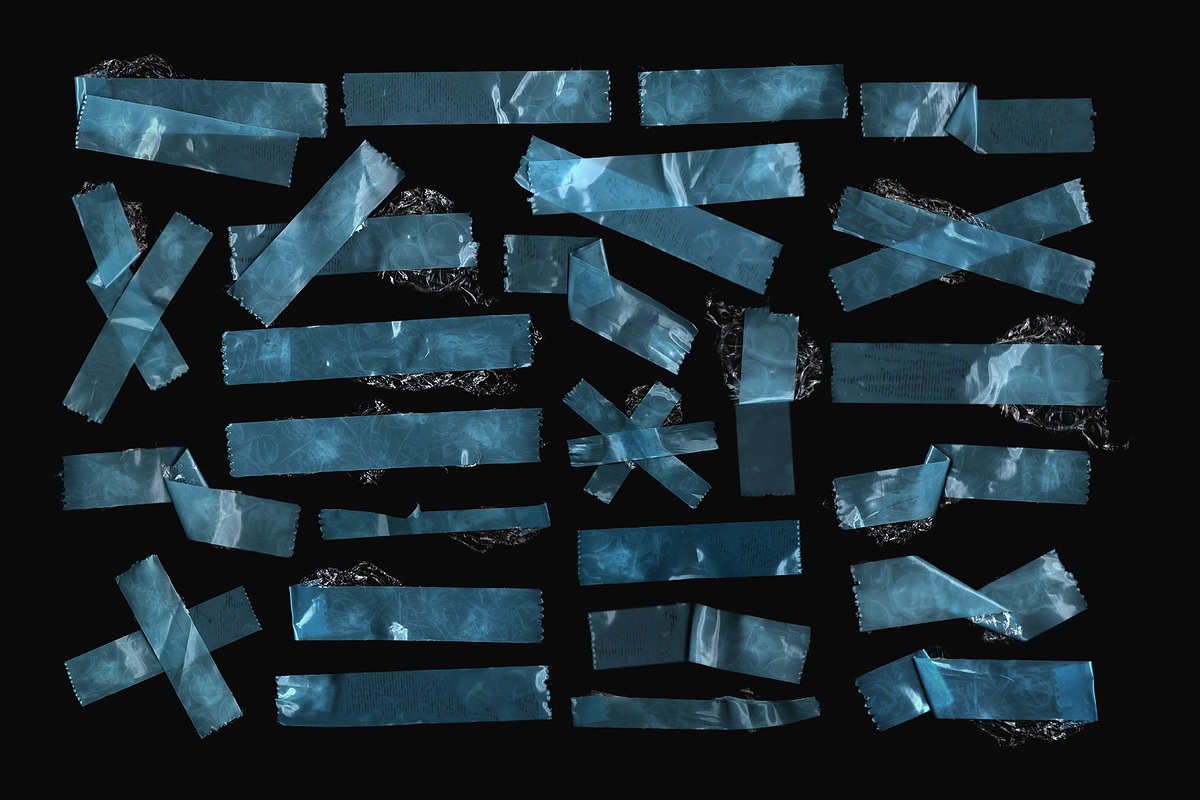 25 Plastic Warp Blue Tapes, a Texture Graphic by Parisa-Artstudio (Photo 5 of 5)