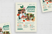 Modern Farmers Market Flyer Template, a Flyer Template by BrandPacks (Thumbnail 1 of 4)