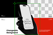 iPhone with Hand Backlight Mockups, an iPhone Mockup by Remnand Studio (Thumbnail 6 of 10)